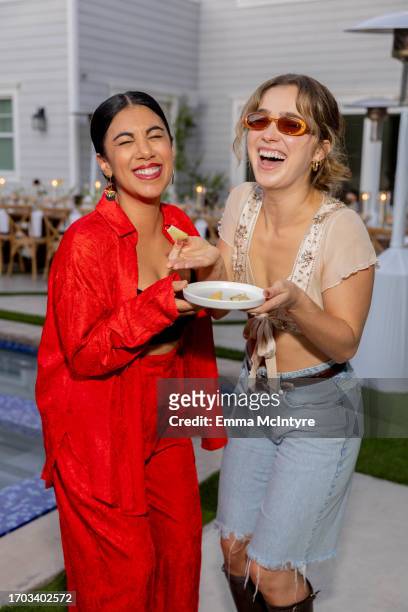 Chrissie Fit and Haley Lu Richardson attend TheRetaility.com x September Letter dinner in collaboration with TOMS at Adrianna Costa's Los Angeles...
