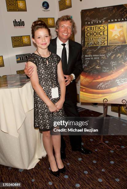 Rita Rose and Nigel Lythgoe attend Critics' Choice Television Awards VIP Lounge on June 10, 2013 in Los Angeles, California.