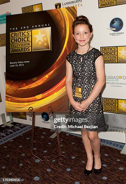 Rita Rose attends Critics' Choice Television Awards VIP Lounge on June 10, 2013 in Los Angeles, California.