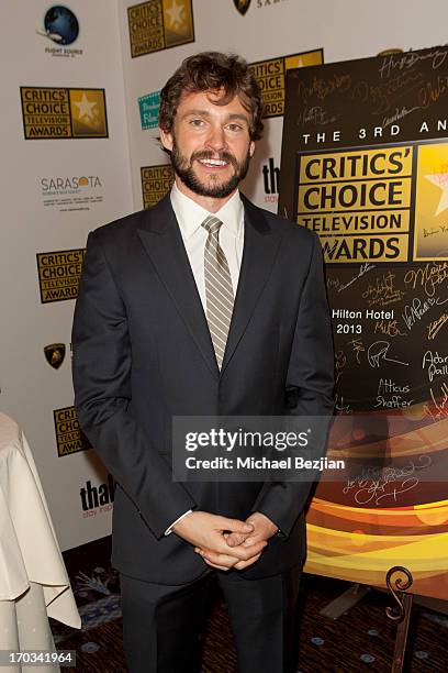 Hugh Dancy attends Critics' Choice Television Awards VIP Lounge on June 10, 2013 in Los Angeles, California.