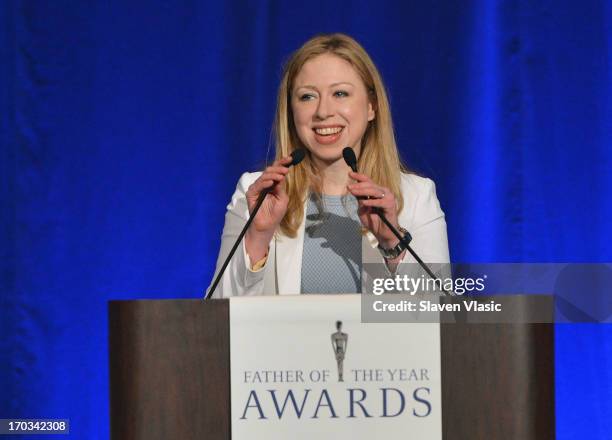 Chelsea Clinton attends 72nd Annual Father Of The Year Awards at Grand Hyatt New York on June 11, 2013 in New York City.