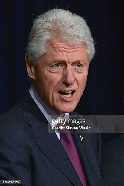 Former U.S. President Bill Clinton attends 72nd Annual Father Of The Year Awards at Grand Hyatt New York on June 11, 2013 in New York City.