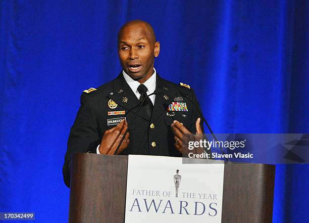 Major Jackson Drumgoole Jr. Attends 72nd Annual Father Of The Year Awards at Grand Hyatt New York on June 11, 2013 in New York City.
