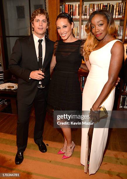 Rob Thomas, Marisol Thomas and Estelle attend the Samsung's Annual Hope for Children Gala at CiprianiÕs in Wall Street on June 11, 2013 in New York...