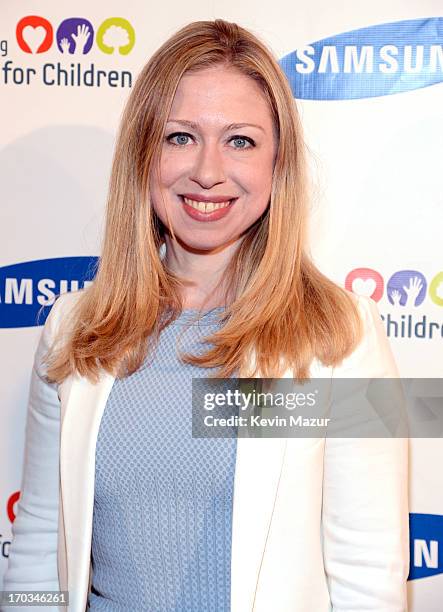 Chelsea Clinton attends the Samsung's Annual Hope for Children Gala at CiprianiÕs in Wall Street on June 11, 2013 in New York City.