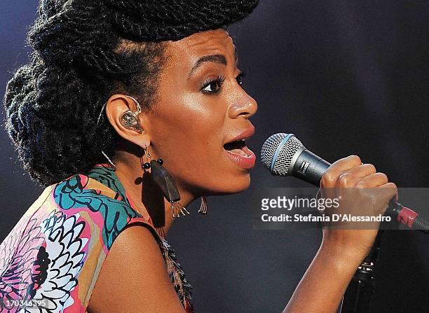 Solange Knowles performs during Glamour Live Show on June 11, 2013 in Milan, Italy.