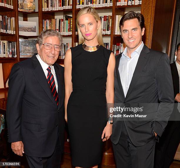 Tony Bennett, Karolina Kurkova and Archie Drury attend the Samsung's Annual Hope for Children Gala at CiprianiÕs in Wall Street on June 11, 2013 in...