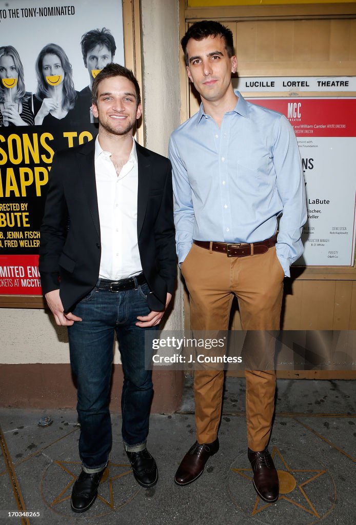 "Reasons To Be Happy" Broadway Opening Night - Arrivals And Curtain Call