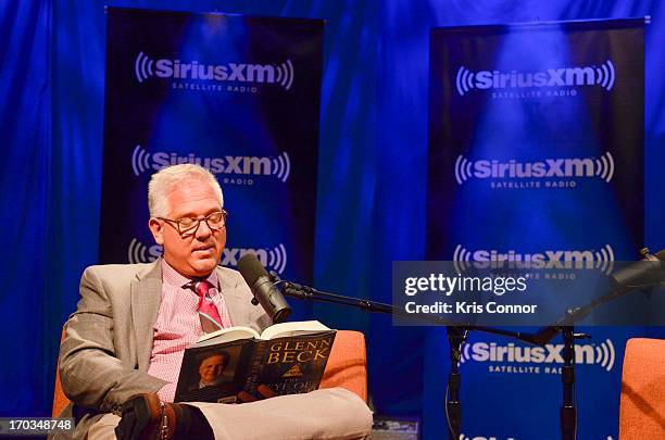 Glenn Beck discusses his new book "The Eye of Moloch" with SiriusXM Patriot host Mike Slater on SiriusXM's Author Confidential with Glenn Beck at...