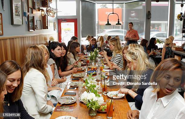 General view of the atmosphere at the Paper Denim & Cloth and Baby2Baby Luncheon at Son Of A Gun on June 11, 2013 in Los Angeles, California.