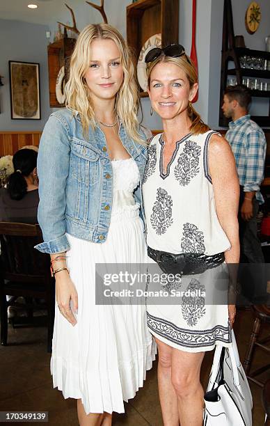 Co-President of Baby2Baby Kelly Sawyer Patricof and Crystal Lourd attend the Paper Denim & Cloth and Baby2Baby Luncheon at Son Of A Gun on June 11,...