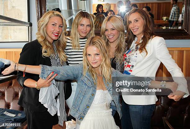 Producer Heather Parry, actress Sara Foster, Baby2Baby Co-Chair Kelly Sawyer Patricof, Ali Wise and Jacqui Getty attend the Paper Denim & Cloth and...