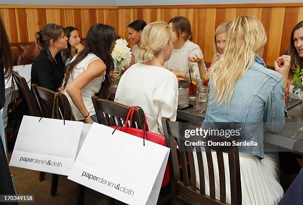 General view of the atmosphere at the Paper Denim & Cloth and Baby2Baby Luncheon at Son Of A Gun on June 11, 2013 in Los Angeles, California.