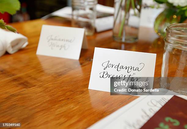 General view of the atmosphere at the Paper Denim & Cloth and Baby2Baby Luncheon at Son Of A Gun on June 11, 2013 in Los Angeles, California.