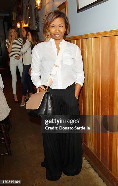 Actress Brigette Romanek attends the Paper Denim & Cloth and Baby2Baby Luncheon at Son Of A Gun on June 11, 2013 in Los Angeles, California.