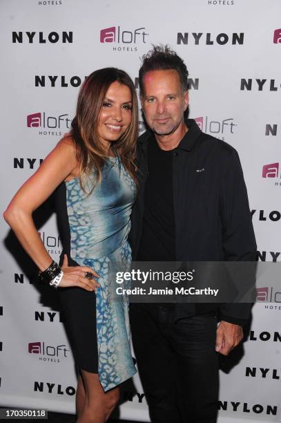 Publisher Jaclynn Jarrett and NYLON Editor in Chief Marvin Scott Jarrett attend as NYLON And Aloft Hotels Celebrate The June/July Music Issue With...