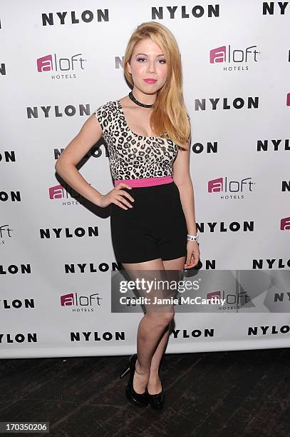 Jennette McCurdy attends as NYLON And Aloft Hotels Celebrate The June/July Music Issue With Avril Lavigne at the Highline Ballroom on June 11, 2013...