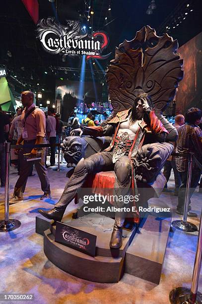 The Castlevania 2 Lords of Shadows display at the E3 Gaming and Technology Conference at the Los Angeles Convention Center on June 11, 2013 in Los...