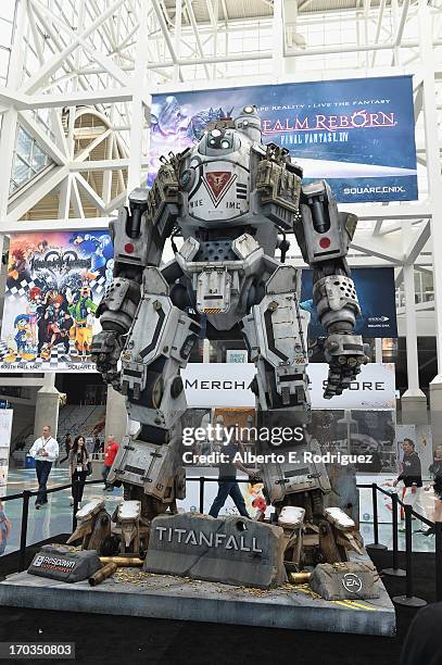 General view ot the convention hall at the E3 Gaming and Technology Conference at the Los Angeles Convention Center on June 11, 2013 in Los Angeles,...