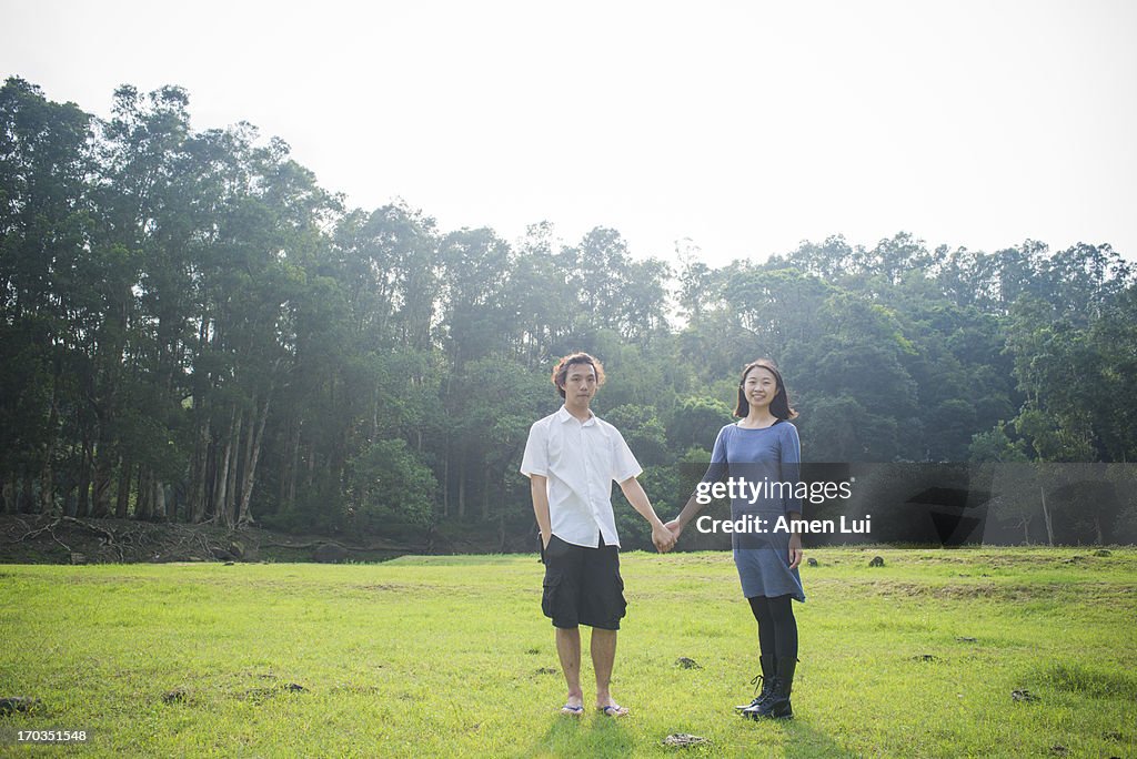 Young Couple on grass