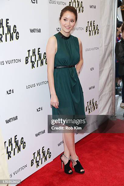 Katie Chang attends the New York screening of A24Õs THE BLING RING presented by Louis Vuitton and Vanity Fair at Paris Theatre on June 11, 2013 in...