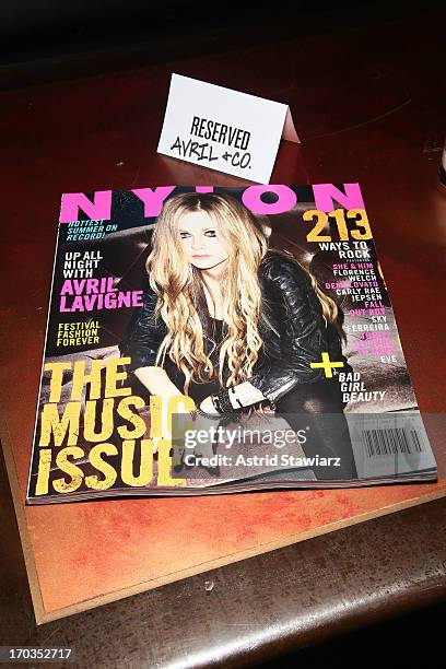 And Aloft Hotels Celebrate The June/July Music Issue With Avril Lavigne at the Highline Ballroom on June 11, 2013 in New York City.