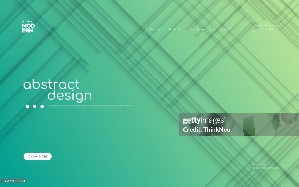 Website Abstract Abstract Background Website Landing Page High-Res Vector Graphic ...