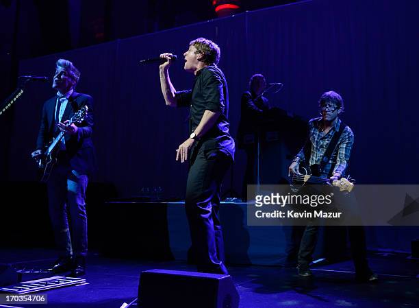 Matchbox 20 performs on stage during the Samsung's Annual Hope for Children Gala at CiprianiÕs in Wall Street on June 11, 2013 in New York City.