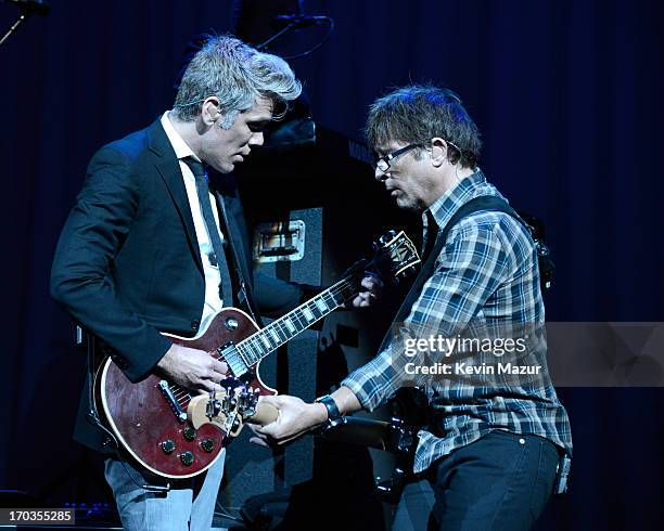 Matchbox 20 performs on stage during the Samsung's Annual Hope for Children Gala at CiprianiÕs in Wall Street on June 11, 2013 in New York City.