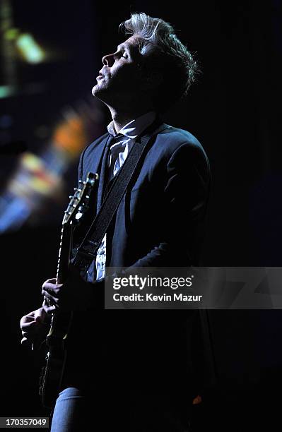 Matchbox 20 performs on stage during the Samsung's Annual Hope for Children Gala at CiprianiÕs in Wall Street on June 11, 2013 in New York City.