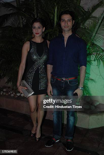 Apurva Agnihotri and Shilpa Agnihotri at Mika's birthday party hosted by Kiran Bawa at her residence on June 12, 2013 in Mumbai, India.