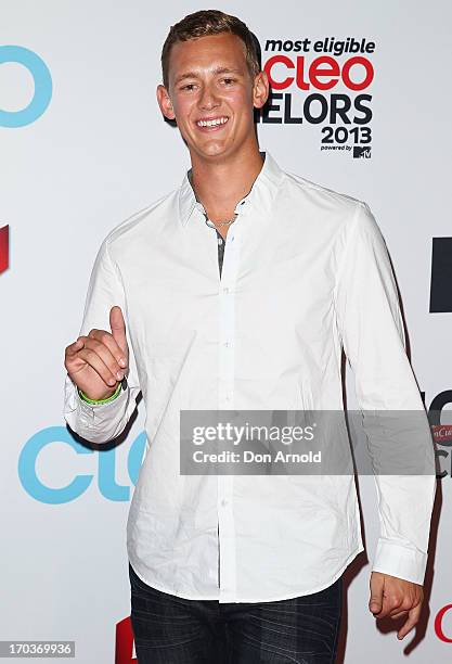 Trent Maxwell arrives at the CLEO Bachelor of the Year Awards at the Beresford Hotel on June 12, 2013 in Sydney, Australia.