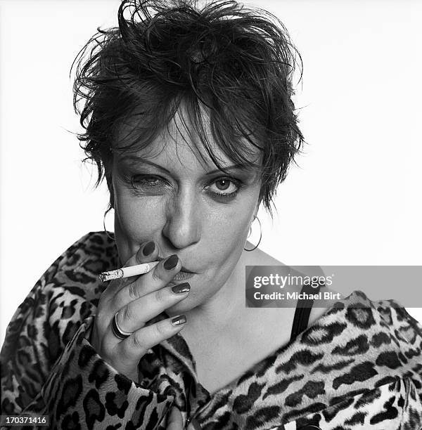 Actor Kathy Burke is photographed for Loaded magazine on February 27, 1998 in London, England.