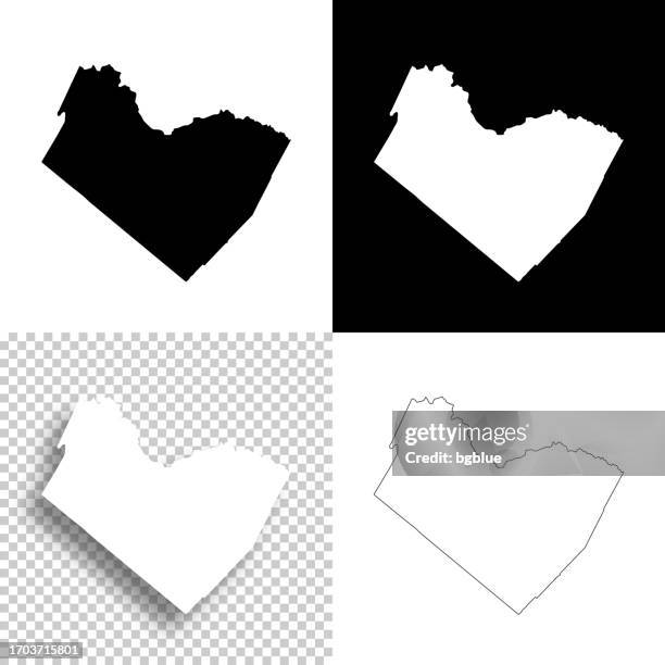 travis county, texas. maps for design. blank, white and black backgrounds - austin stock illustrations
