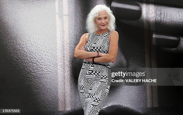 Canadian actress Linda Thorson poses on June 12, 2013 during a photocall at the 53rd Monte-Carlo Television Festival in Monaco. AFP PHOTO / VALERY...