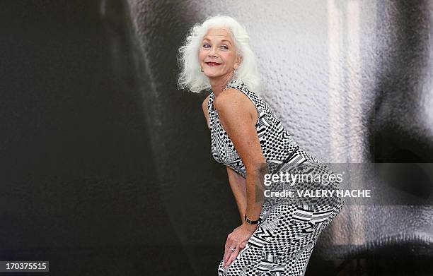 Canadian actress Linda Thorson poses on June 12, 2013 during a photocall at the 53rd Monte-Carlo Television Festival in Monaco. AFP PHOTO / VALERY...