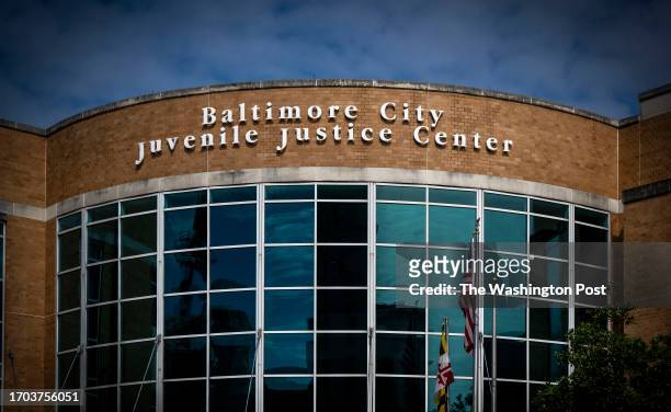 Exterior of the Baltimore City Juvenile Justice Center, in Baltimore, MD.