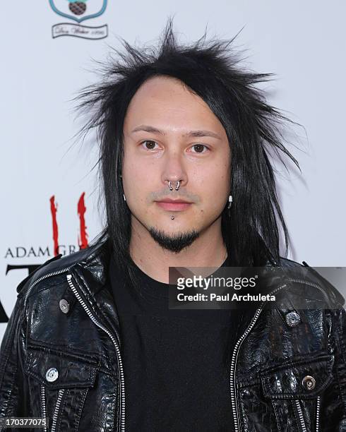 Guitarist Nick Quijano of the Metal Band Powerman 5000 attends the "Hatchet II" premiere at the American Cinematheque's Egyptian Theatre on June 11,...