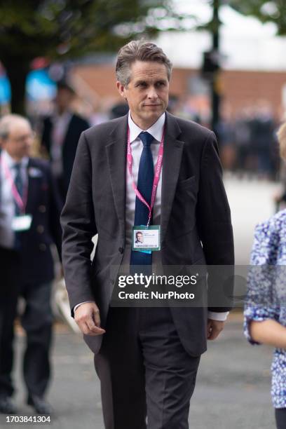 Gavin Williamson MP during the Conservative Party Conference at Manchester Central Convention Complex, Manchester on Monday 2nd October 2023.