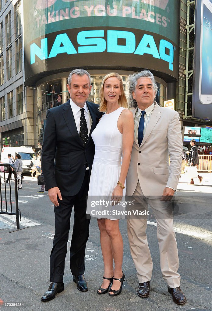 The Cast Of "Magic City" Ring In NASDAQ Opening Bell