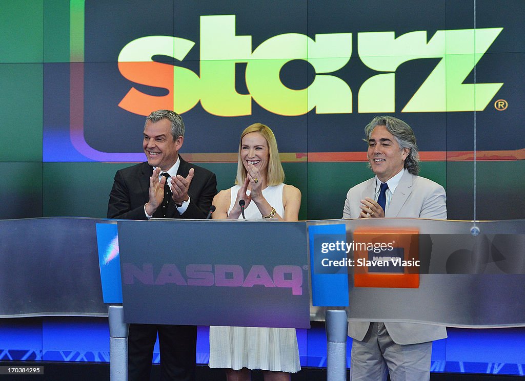 The Cast Of "Magic City" Ring In NASDAQ Opening Bell