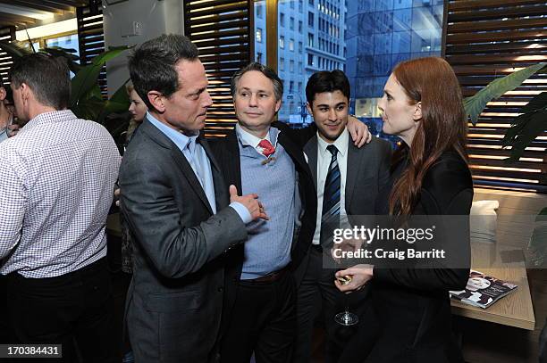 Jason Bin and Gretcehn Connelie of Tommy Bahama attend DuJour Magazine Summer Issue celebrating the Julianne Moore cover on June 10, 2013 at The...