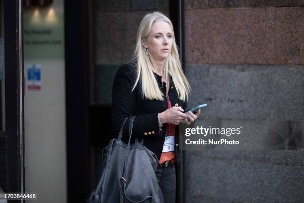 Isabel Oakeshott during the Conservative Party Conference at Manchester Central Convention Complex, Manchester on Monday 2nd October 2023.