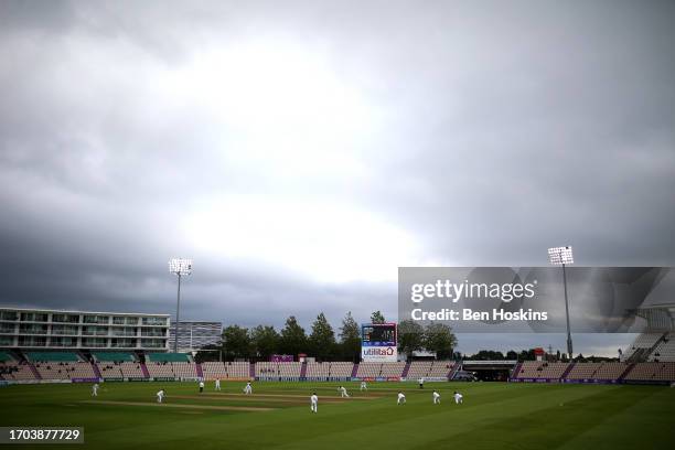 General view during day two of the LV= Insurance County Championship Division 1 match between Hampshire and Surrey at Ageas Bowl on September 27,...