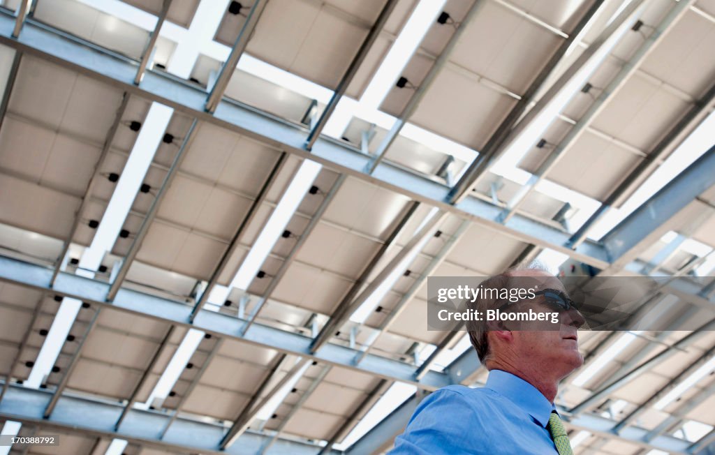 Solar Power Tour With NRG Energy Chief Executive Officer David Crane As U.S. Solar Installations Rise