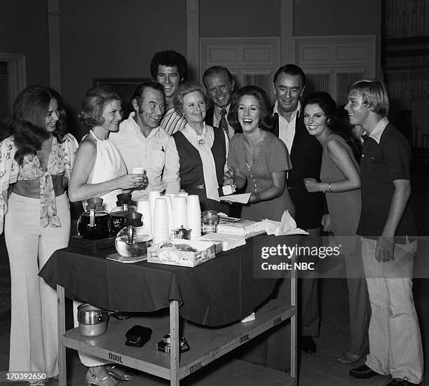 Karin Wolfe Farewell Party" -- Pictured: Suzanne Rogers, Corinne Conley, producer/director Wes Kenney, Jed Allan, Frances Reid, Mark Tapscott, Karin...