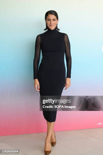 Giulia Bevilacqua attends at the photocall of the movie Volevo un figlio maschio at the Paparazzi Terrace of Visconti Le Meridien Palace Hotel.