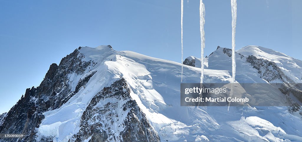 View of the Mont Blanc, top of Europe