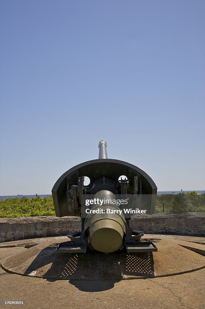 1950s military weapon pointing to sky