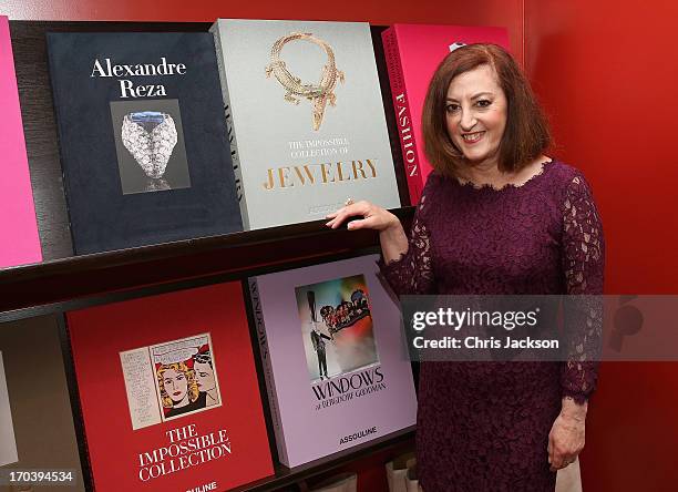 Vivienne Becker attends the Assouline publishing opening within Claridge's in London in presence of the founders, Claridge's executives and authors...